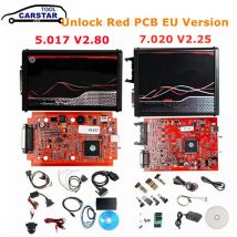 Online V2.80 EU Red KESS V5.017 OBD2 Manager LED KTAG V7.020 4 LED V2 5.017 BDM Rahmen V2.25