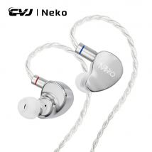 Gli auricolari HiFi cablati dinamici CVJ NEKO sono placcati sottovuoto e incisi al laser con una spina bilanciata da 4,4 mm a terminazione singola da 3,5 mm