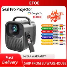 ETOE Seal Pro Projektor mit 1000 ANSI, Native 1080P, Google TV, Autofokus und automatischer Keystone-Korrektur, 2 x 10 W Lautsprecher, 3000:1