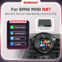 BONROAD Wireless CarPlay Android Auto per Mini R55 R56 R57 R58 R60 R61 F54 F55 F56 Clubman Countryman Cooper John Cooper Module