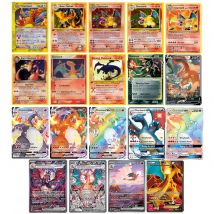 Charizard Carte Pokemon Brillante Charizard Olografico Charizard Ex GX VMX Hobby Collezione rara Carte da battaglia Giocattoli Regali