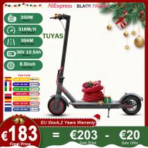 JUICEASE TUYAS Scooter elettrico 36V 10.5AH batteria di grande capacità 25KM gamma 31 KM/H con luci di svolta Smart APP Kick EScooter