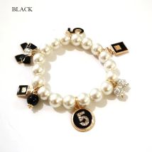 Marken design Schmuck Charm Armband Stretch Nr. 5 Harz Perlens trang s Liebe