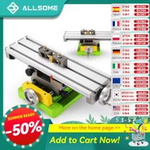 ALLSOME MINIQ Tavolo da lavoro per morsa da trapano multifunzione Mini tavolo da lavoro per fresatrice di precisione