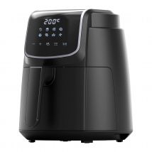 Midea Air Fryer Airfryer Friggitrice ad aria calda da 4 l, senza olio, 1500 W, 8 modalità di cottura preprogrammate, 35-200 °C, cottura, arrosto, grigliare, scongelare, allarme agitazione, timer da 60