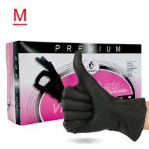 10 Stück schwarze Einweg handschuhe s/m für die Reinigung zu Hause, Tattoo reinigung, wasserdicht und umwelt freundlich, Tattoo-Schutz haut