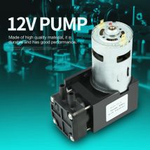12V Pumpe DC12V 42W Mini kleine ölfreie Vakuumpumpe -85KPa 40L/min Minipumpe Vakuumpumpe Ölfreie Pumpenpumpe