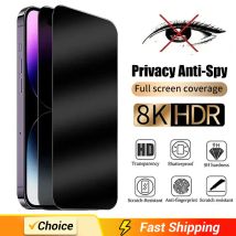 1-2 pezzi protezione schermo privacy copertura completa per IPhone 16 15 13 11 14Pro Max vetro temperato anti-spia per iPhone X XS Max XR vetro