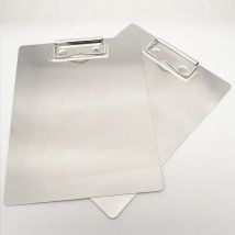 A4 Clip Board Edelstahl Schreibblock Ordner Papier Bürobedarf Organizer Zwischenablage Aufbewahrungsbox Dokument Pad Papierhalter