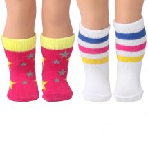 Cute Mid-Calf Socks for American Ours & Generation 18 Inch Girl Doll Kids Toys Dropshipping 43 cm Baby Dolls Accessories Sock