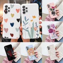Custodia morbida per Samsung Galaxy A32 4G A 32 5G Cover per telefono Fiori carini Farfalla Fundas TPU Coque per Samsung A32 Custodie per paraurti