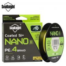 SeaKnight Marca NANO II Serie Lenze da pesca 300M 100M 4 Tessuti Multifilamento intrecciato Resistente all'acqua di mare Resistente ai raggi UV Si + Rivestimento 7-15lb