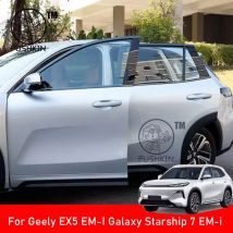 For Geely Galaxy Starship 7 EM-i Geely EX5 EM-i 2025 Stainless Steel Window Trim Black Warrior Exterior Decoration Accessories