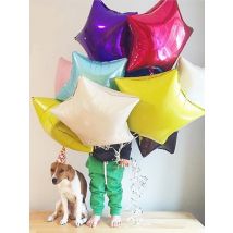 1pcs 24inch Gold Silver Star Aluminium Foil Balloon Baby Shower Birthday Party&Wedding Decoration Children's Day Supplies