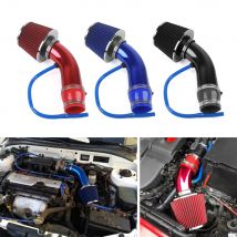 Universal 76mm Car Racing Cold Air Intake System Turbo Induction Pipe Tube Kit Aluminum With Cone Air Filter Inlet