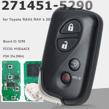 KEYECU 271451-5290 GNE Keyless Go Smart Remote Key Fob 4B 314.3MHz/433MHz for Lexus RX350 RX450H 2009-2015  HYQ14ACX