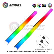 RGB-Streifen-Streamer-Chassis-Licht, magnetische Verschmutzungsatmosphäre 5 V M/B SYNC, 30/40 cm für PC-Gehäuse zum Dekorieren
