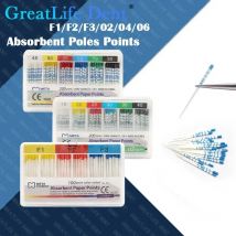 10Box Dental Absorbent Paper Points 02 04 06 Dentistry Guttahanger Paper Tips Cone for Mark Dental Materials