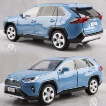 Maßstab 1:24 RAV4 Camry Modellauto Spielzeug Metalldruckguss Simulation Sammlung Sound & Licht Fahrzeuge Modelle Hobby Ornamente Geschenke