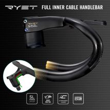 RYET Ergo Ace Rennrad-Lenker, Carbon, vollständige interne Kabelführung, integrierter Lenker Di2 mit Computerhalter, Fahrradteile