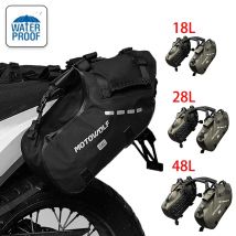 Borsa da moto impermeabile 18L 28L 48L Borsa laterale da sella per moto Borsa laterale da moto universale di grande capacità