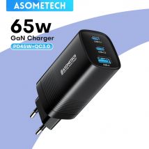 65W GaN USB C Ladegerät PPS 45W PD QC 3.0 Typ C Schnellladung für Samsung iPhone 15 14 13 Pro Telefon MacBook Laptop Schnellladegeräte