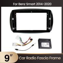 Telaio per autoradio da 9 pollici per Mercedes Benz Smart Fortwo C453 A453 W453 2014-2020 Fascia Stereo Montaggio a pannello Unità principale Canbus