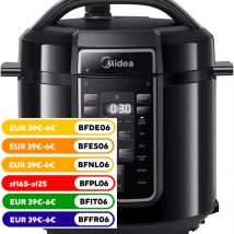 Midea Pentola a Pressione Elettrica 9-in-1, 12 Impostazioni istantanee Multicooker con Pentola