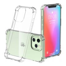 Custodia Anti-Ingiallimento Trasparente in TPU con Airbag per iPhone 17 Pro Max, 16, 17E, Air 16E, 15, 14, 13 Pro, 6, 7, 8, 11, 12 Mini, XS, XR, 14 Plus