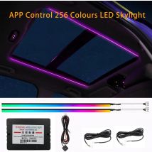 Controllo APP sinfonico Lucernario a LED a 256 colori Luce ambientale Atmosfera Luce per tetto apribile Lucernario panoramico per tetto auto Luce ambientale