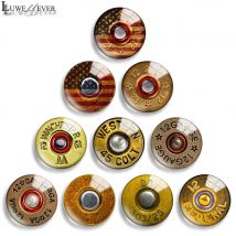 12mm 10mm 20mm 25mm 30mm 40mm us west mix runder Glas Cabochon Schmuck finden 18mm Druckknopf Charm Armband