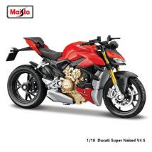 Maisto 1:18 Ducati Monster 2021 Super Naked V4 S originale autorizzato simulazione modello di moto in lega collezione regalo di auto giocattolo