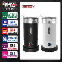 HiBREW Espumador de leche eléctrico Espumador Mezclador de chocolate frío/caliente Latte Cappuccino calentador de leche completamente automático fresco M1A