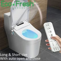 EcoFresh D Sedile WC intelligente a forma di U Copri bidet elettrico luce notturna intelligente spruzzatore bidet intelligente Massaggio asciutto pulito al calore