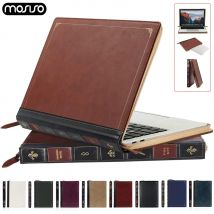 PU-Leder-Laptop-Hülle für MacBook Air Pro 13 14 15 16 Zoll M4 M3 M2 M1 A3113 A2681 A2337 A2338 A3112 A3114 A3403 Vintage Cove