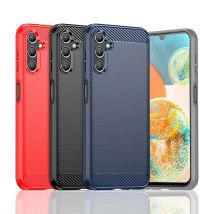 Custodia in TPU con struttura in fibra di carbonio per Samsung Galaxy A14 A24 A34 A54 5G A73 A53 A33 A13 A23 A52 custodia protettiva antiurto Funda