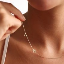 Lemegeton Personal isierte erste Halskette Edelstahl Schmuck A-Z Brief Anhänger mit Haustier Pfote Klee Symbol Halskette Geschenke