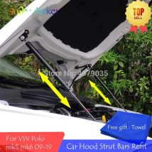 Für 2009-2019 VW Polo MK5 MK6 6R/6C/61/AW Refit Motorhaube Gas Frühling schock Lift Strut Bars Unterstützung Stange Auto-styling