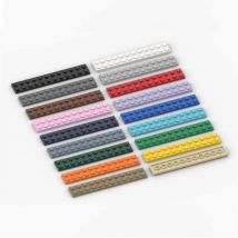 10 Stück DIY kleine Partikel 2x12 Grundziegel flache Baustein-Zubehör-Baugruppe kompatibel mit bekannte Marke 2445