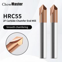 Chowmaster Fasenfräser 60 90 120 Grad 2 Nuten Hartmetall-Ecksenker Anfasen Entgratungskanten V Grove Router