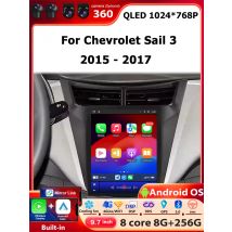 Wireless Carplay For Chevrolet Sail 3 2015 2016 - 2017 Android 16 Auto Car Radio Multimedia Player GPS Navigation BT DSP 9.7''