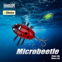 Kingdom Microbeetle Sztuczna przynęta na owady Topwater 1,8 g 3,3 g Kotwica 14 #   12 #   Pływające woblery Przynęta na owady Notobug