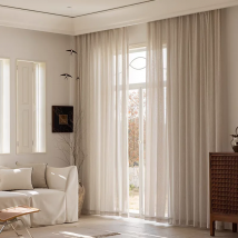 Moderne halbtransparente Voile-Vorhänge, Fensterpaneel-Vorhänge, Lichtfilterung, Sichtschutzvorhänge für Wohnzimmer, Schlafzimmer, Küche, Dekoration
