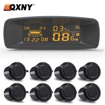 Vehicle Car 8 Parking Sensors System Reverse Backup Radar Front and Rear Assistant Kit Parktronic Auto Distance Detection Beep