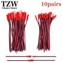 10 paia 24 AWG JST Spina Connettore 2 Pin Maschio Femmina Spina Cavo del Connettore per Lampada A LED Striscia RC Giocattoli Adattatore Batteria 10 cm