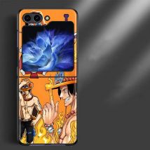 One Piece Portgas·D· Ace Zoro Harte Handyhülle für Samsung Galaxy Z Flip 7 6 5 4 3 ZFlip6 ZFlip5 ZFlip4 ZFlip7 FE ZFlip3