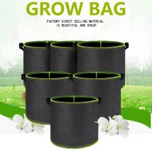 1-15 Gallonen Vlies Pflanzen wachsen Taschen verdickte Pflanze Gemüse Aussaat wachsen Taschen mit Griff Stoff Blumentopf Garten bedarf