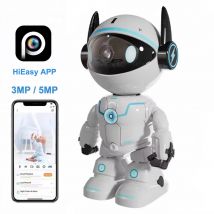 HiEasy Roboter Kamera 5MP Wifi Indoor PTZ Drahtlose Sicherheit Kamera IR Nachtsicht Zwei-wege Audio Auto Tracking Baby Monitor