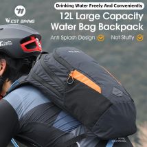 WEST BIKING Professional Cycling Sports Backpack With Water Bag 12L Hydration Backpack Ultralight Bicycle Bag Outdoor Climbing