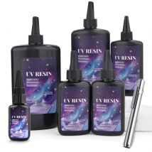 25/50/100/120/200/250g UV Fix Liquido ad asciugatura rapida Colla dura in resina UV Polimerizzazione ultravioletta Gioielli in resina epossidica fai da te Penna a luce UV